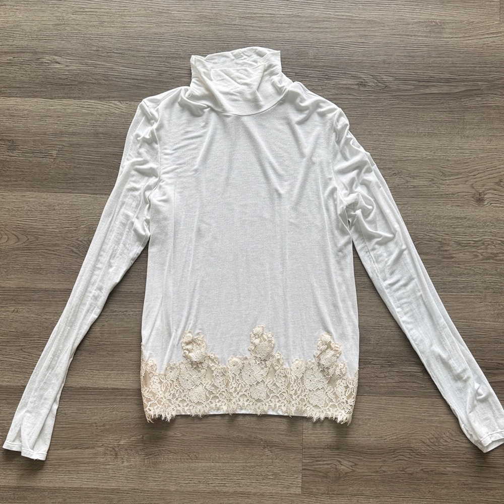 Zara Combination Lace T-Shirt - Picture 3 of 5